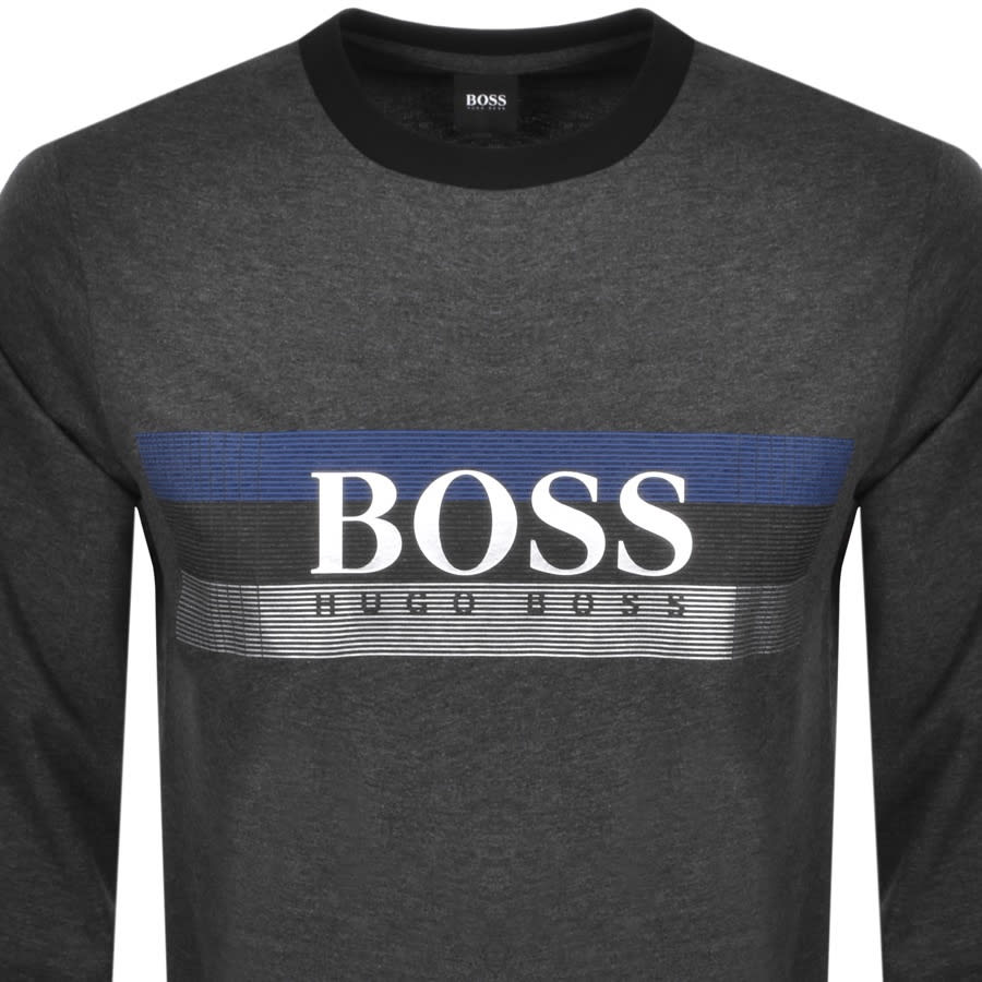 Alternative Image for ProductBOSS Bodywear Lounge Crew Neck Sweatshirt Grey2